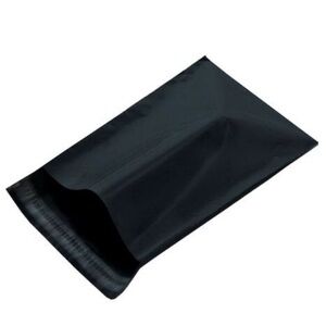 8 of 6"X9" Black Poly Mailer With Peel-N-Seal
